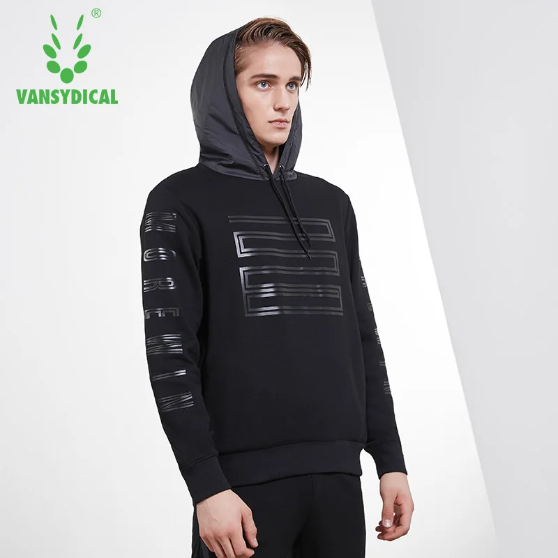 Vansydical осенне зимний спортивный свитер толстовки мужская верхняя одежда с