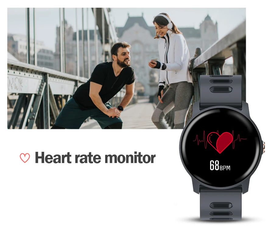 S08 Смарт-часы IP68 Водонепроницаемые носимые устройства браслет для часов сердечного ритма фитнес-трекер Smartwatch для мужчин и женщин для android IOS