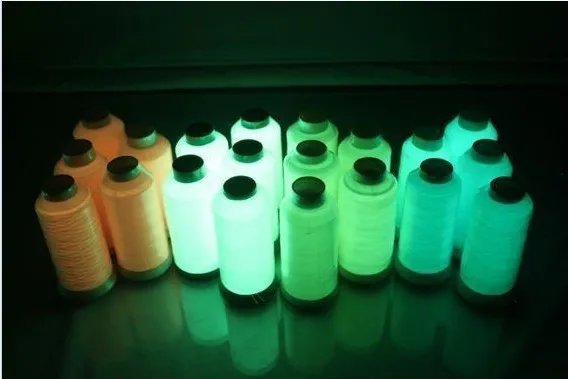 New arrival Simthread glow in the dark embroidery thread 150Y x 5 assorted  colors for beginners - AliExpress