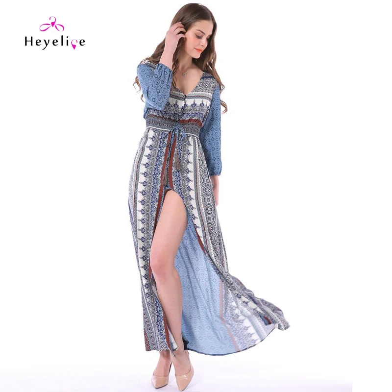 Buy New Bikinis Cover Ups Women Print Chiffon Long