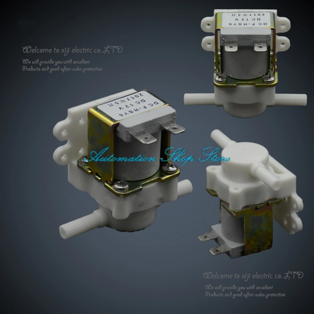 Магнитный клапан Соленоидный клапан очиститель воды клапан 12Vdc 24Vdc N/C N/O id6.35 мм Быстрый толчок в подключении 1/4 для RO машины