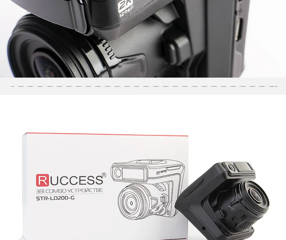 Ruccess Автомобильный видеорегистратор, радар-детектор gps 3 в 1 Full HD 1296P 1080P видео рекордер камера двойной объектив видеорегистратор Speedcam русский