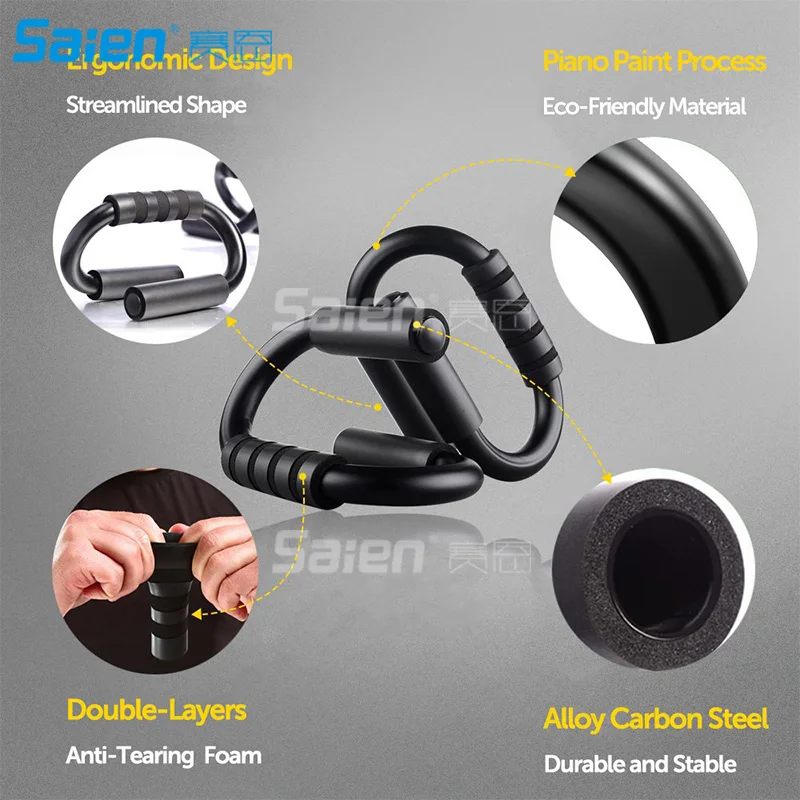 Steel Push up Bars-Muscle Pushup Stands-Athletics Push-Up Bars with Foam Padded Grips for Muscles Chest Women Men