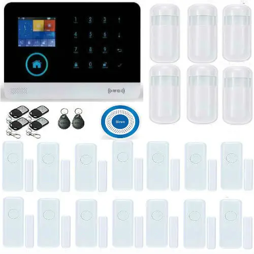 YoBang Security 3G WIFI Smart Home Office Alarm System IOS Android APP Control SMS GPRS With Wireless IP Camera Alert System