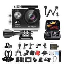 AKASO EK7000 4 K WIFI al aire libre Cámara de Acción Ultra HD impermeable DV videocámara 12MP 170 grados de ángulo ancho + 32 GB tarjeta