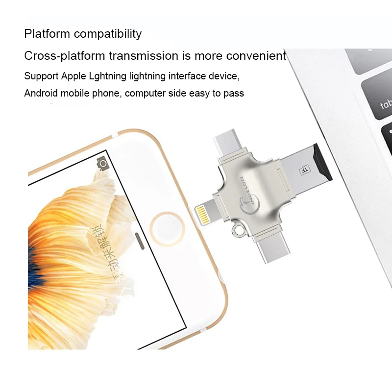 Ingelon SD кардридер адаптер карты Micro металлический USB microsdhc/sdxc Для xqd OTG usb для lightning