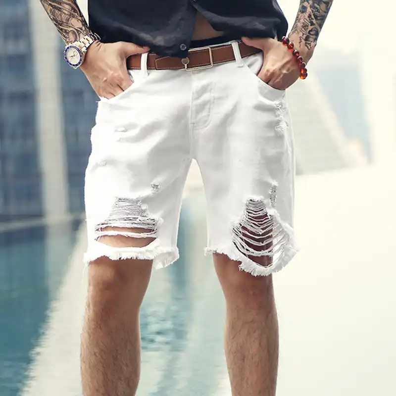 white short jeans mens