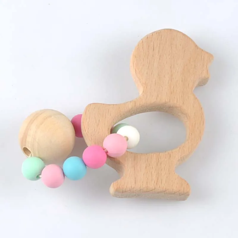 1 шт. enfermagem pulseiras де Мадейра Еда Класс силиконовые Contas chocalhos brinquedos сделать Bebe pulseiras personalizadas mt2024