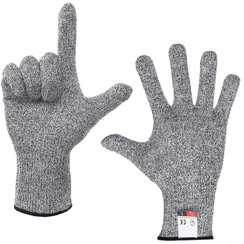 

Cut Resistant Gloves Food Grade Level 5 Protection Wire Metal Glove Safety Kitchen Garden Cuts Gloves for Oyster Shucking Fish