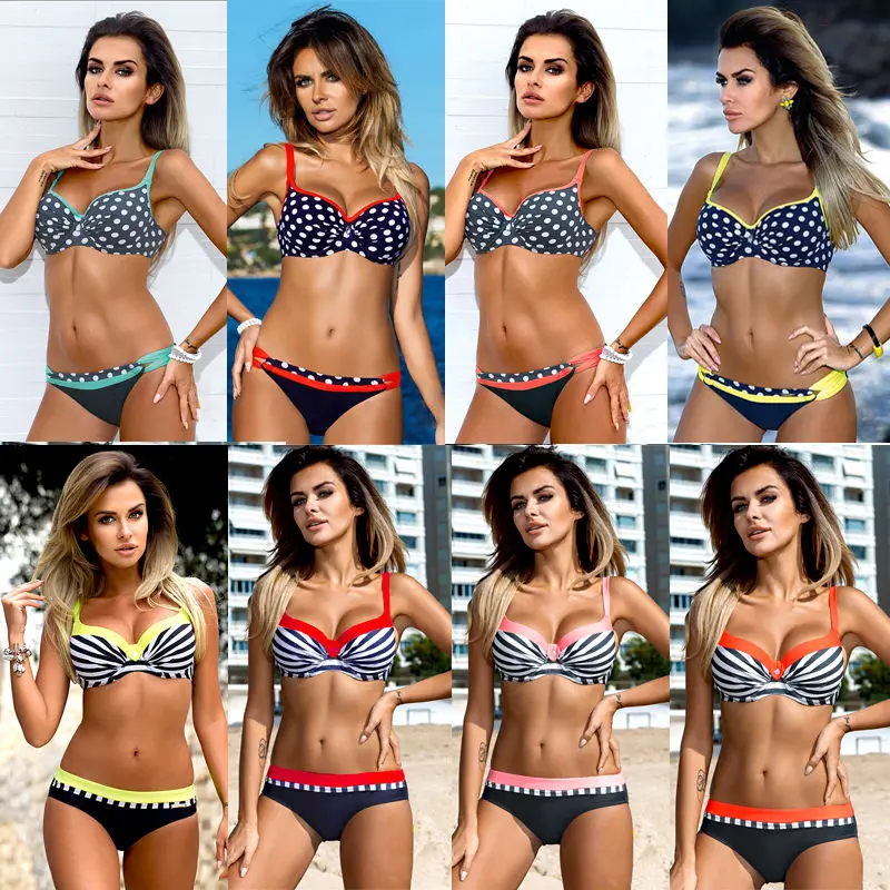 

Women Bikini Set Push-up Padded Bra Ladies Two-Pieces Swimsuit Swimwear Beachwear Bathing Suit Hot Sexy Swimsuit