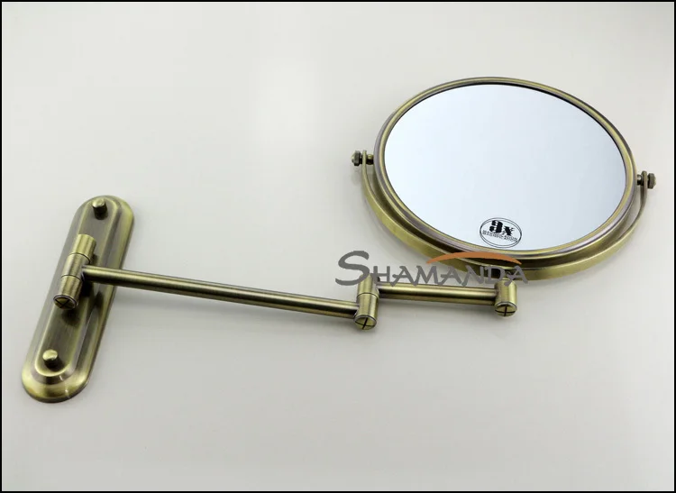Высококачественная прочная состаренная латунная бронзоосметическая зеркало в настенные зеркала аксессуары для ванной комнаты продукты-60021