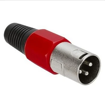 

10pcs 3P XLR Connector Male Plug Microphone MIC Speaker 3PIN Audio Cable Metal