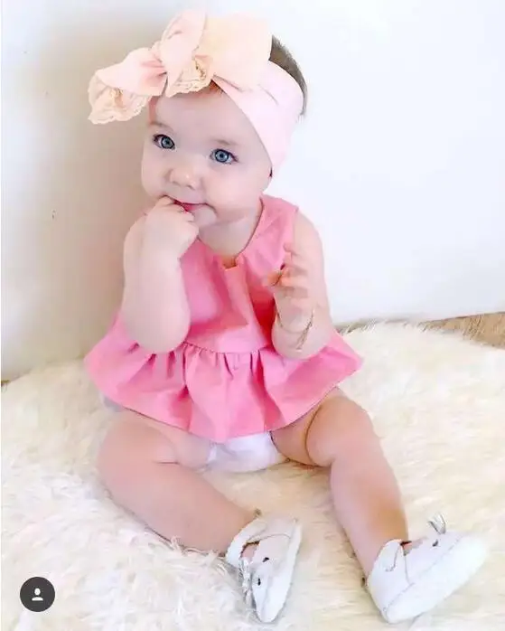 Unids Niño Niña Ropa Tops Verano Top Conejo Mangas Diadema Conjunto Bebé Niñas | islamiyyat.com