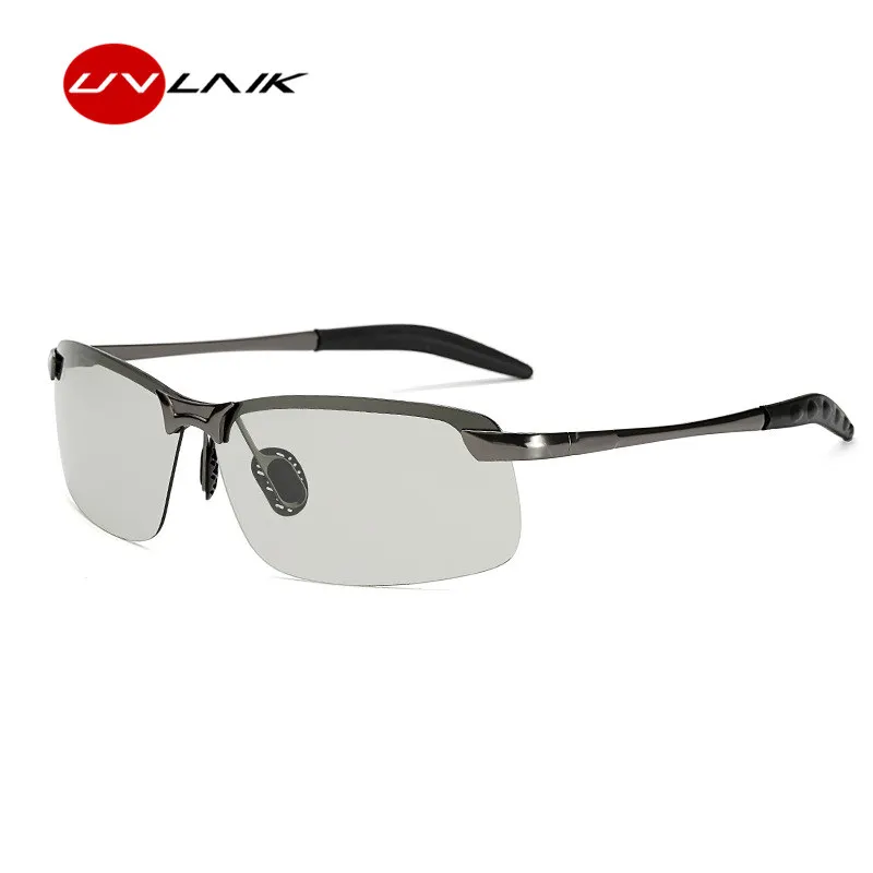 UVLAIK, классические, для вождения, фотохромные солнцезащитные очки, мужские, поляризационные, хамелеон, обесцвечивание, солнцезащитные очки для мужчин, антибликовые очки, 3043