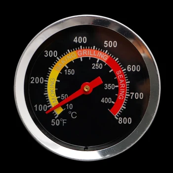 

2019 New Stainless Steel BBQ Smoker Grill Thermometer Temperature Gauge 10-400Degrees Celsius Dropshipping