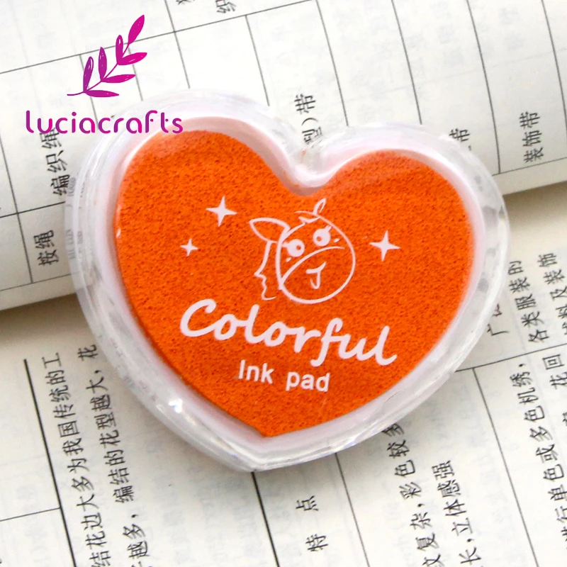 Распродажа! Lucia crafts 4*5 см конфетный цвет маленький свежий сердце форма Любовь Inkpad хроматические Inkpad 1 шт/lotI I1107