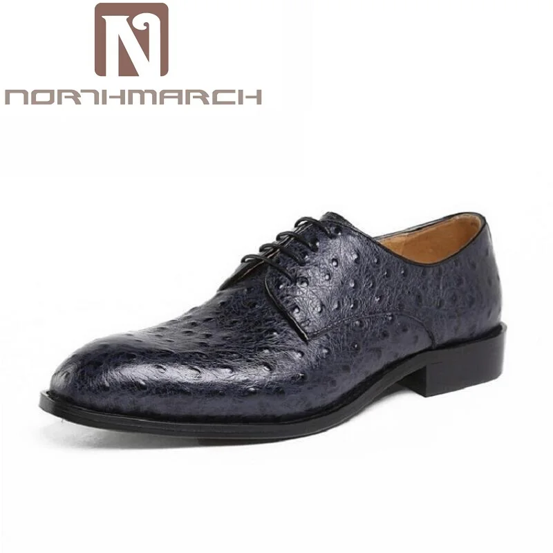 

NORTHMARCH Luxury Fashion Men Oxford Shoes Lace-Up Casual Business Men Shoes Crocodile Pattern Brand Men Dress Shoes chaussure