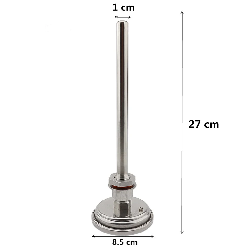 " набор термо-наконечников из нержавеющей стали с 1/2 'NPT бесшовным биметаллическим термометром, аксессуары для домашнего пивоварения для брожения пива