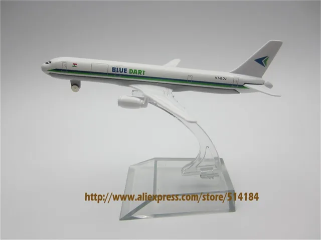 12cm alloy metal model plane air blue dart airlines boeing 757 b757