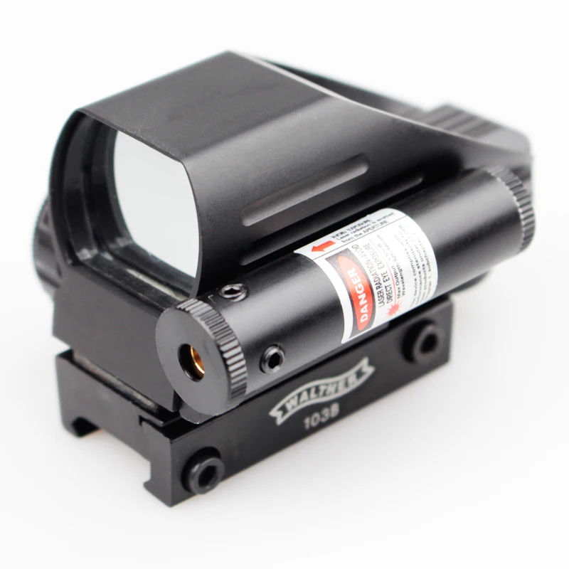 Высокое качество голографическая Red Dot Тактический достопримечательности с лазерной 20 мм рейку для охоты