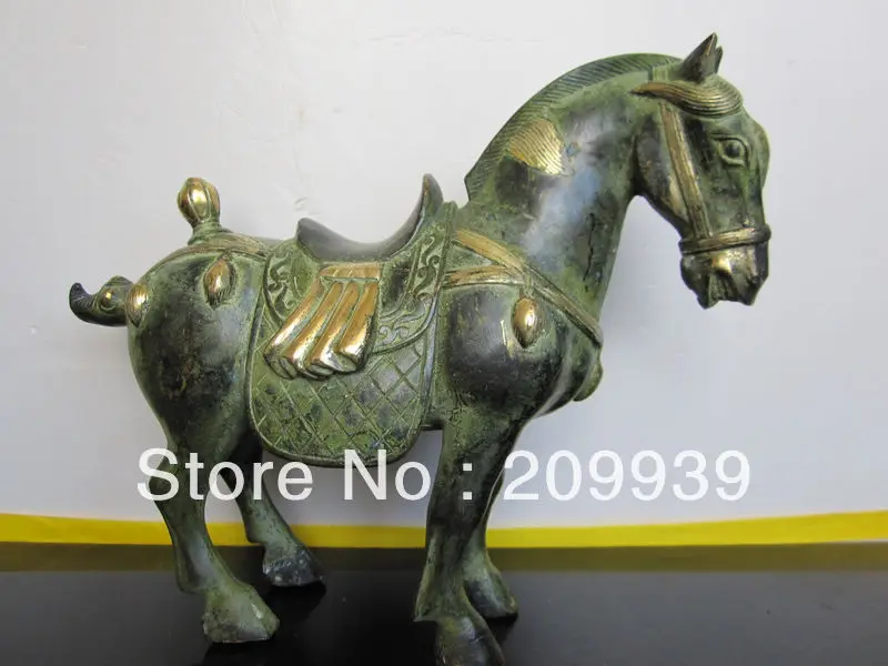 

Fast ship Hd0128 Chinese Ancient bronze horse statue (A0314)