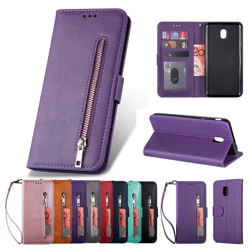 

Zipper Flip Case for Coque Samsung J730 Case Galaxy J5 J7 2017 Cover Wallet for Samsung Galaxy J3 2017 Case J330 J3Pro J720 J520