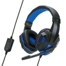 PS830 Gaming Headsets Big Light Headphones with Mic Led Stereo Earphones Deep Bass for Computer Gamer PS4 Xbox One Mobile Phone