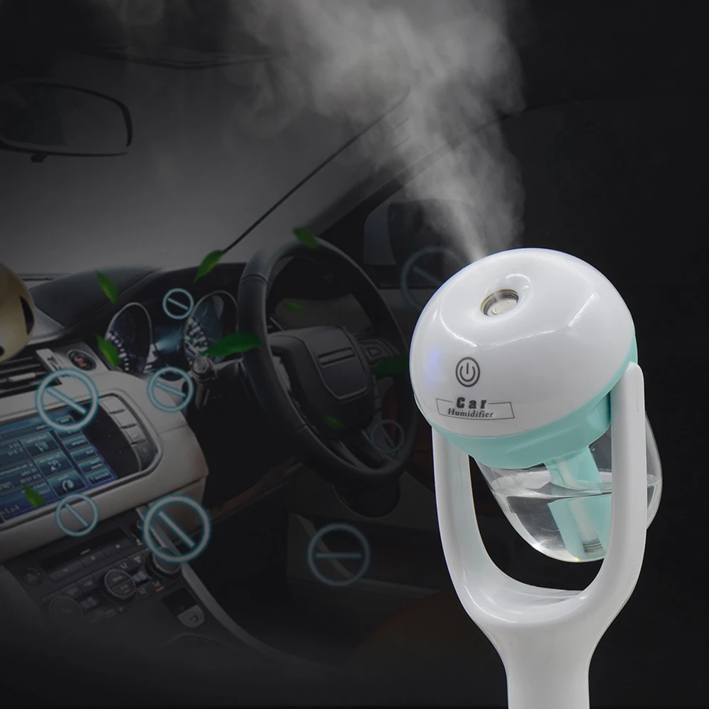 USB Mini Car Humidifier Air Purifier Freshener 50ML Essential Oil Diffuser Aromatherapy DC 12V Portable Auto Mist Maker Fogger