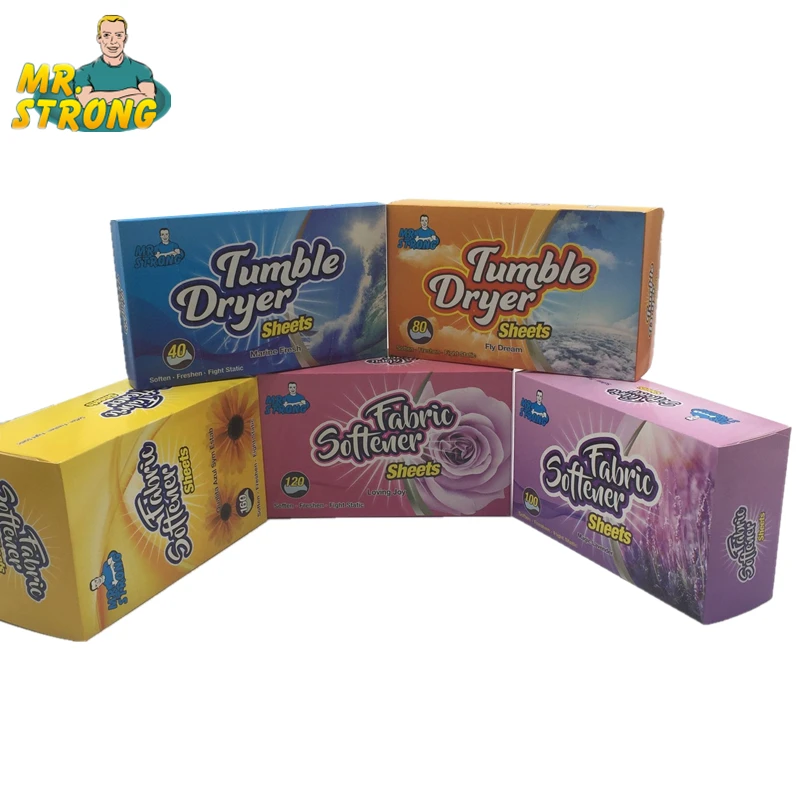 5Boxes/Set Mr.Strong Tumble Dryer Sheet Environmentally Soften Freshen Fight Static Fabric Softener Sheet Five Scent 500 Sheets
5Boxes/Set Mr.Strong Tumble Dryer Sheet Environmentally Soften Freshen Fight Static Fabric Softener Sheet Five Scent 500 Sheets
