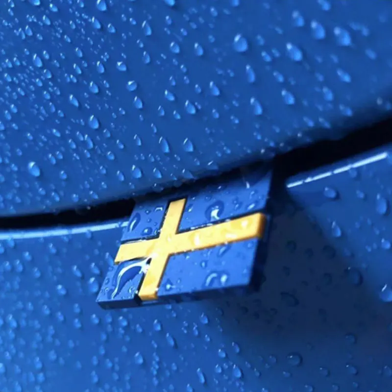 

2-100 Pcs Car 3D Sticker Sweden Flag Decoration Emblem Car Door Trunk Sticker For VOLVO XC40 XC60 XC90 V90 S90 S60 V60 V40 C70