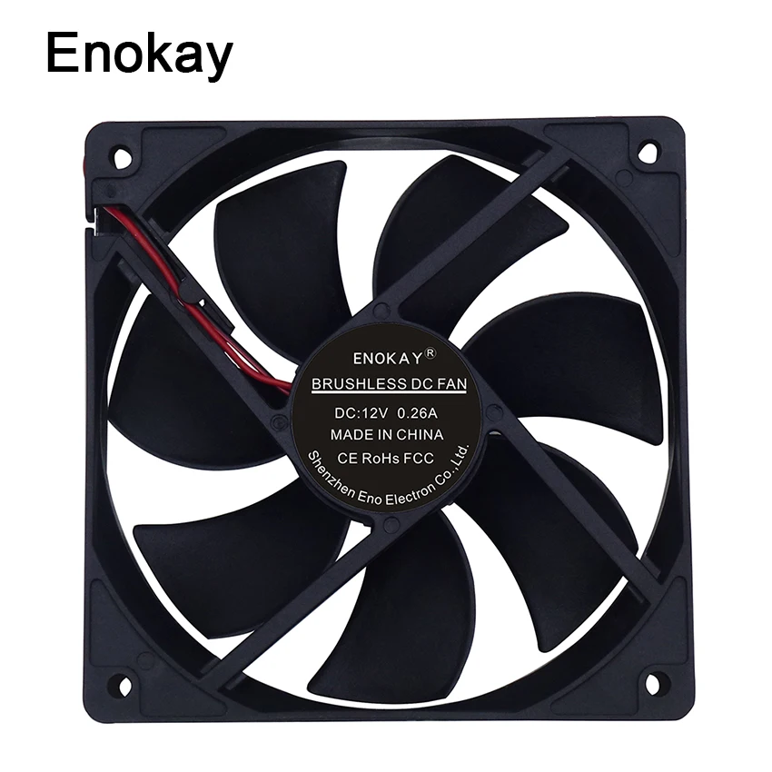 Big Airflow 12V Ball 120mm 120x38mm DC 1A Cooling Fan Computer CPU Case Cooler