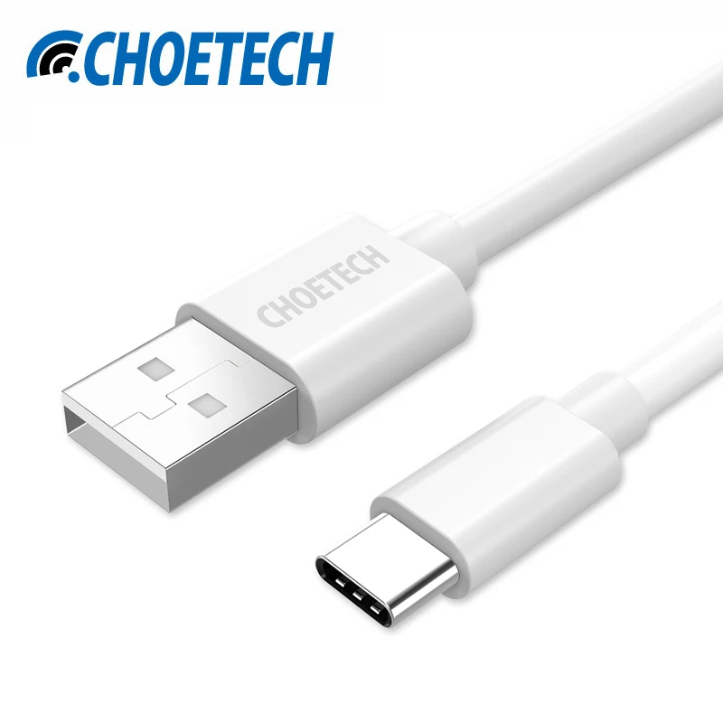 CHOETECH USB نوع C كابل ، USB C إلى USB شحن كابل بيانات لسامسونج S8 نوع سريع-C USB-C كابلات الهاتف المحمول ل Xiaomi Mi5