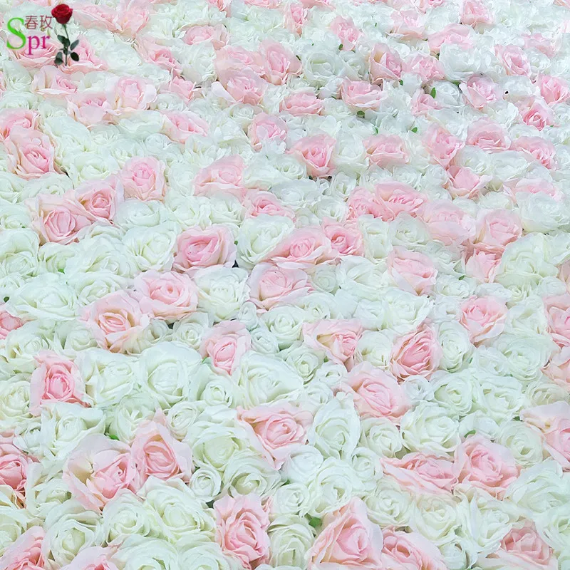 

SPR silk rose flower wall wedding backdrop artificial flower row and arch decorative flore Free Shipping