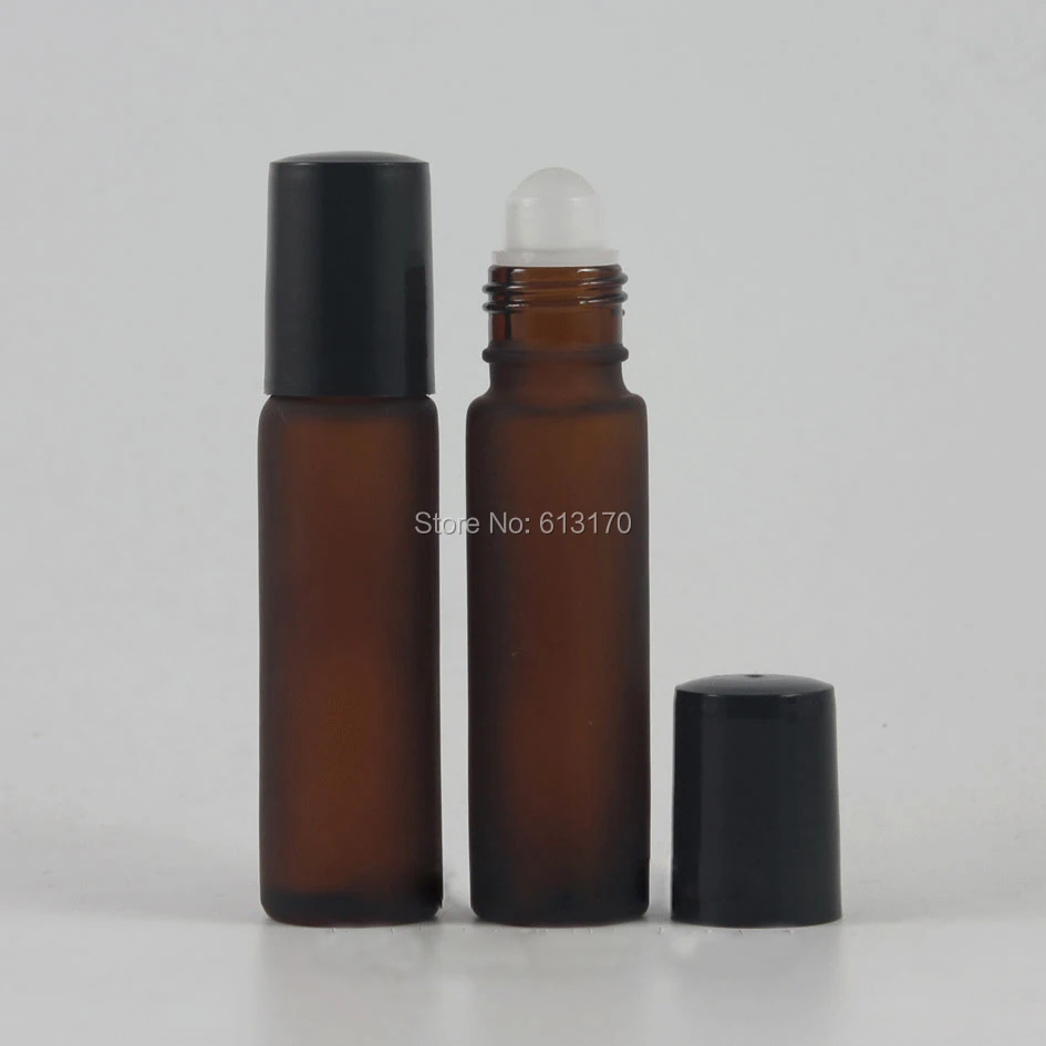 Download Frosted Amber Glass Oil Bottle Mockup