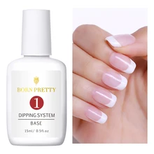 BORN PRETTY, 15 мл, погружающаяся пудра для ногтей, жидкая система, 2 в 1, прозрачная, для погружения, пудра для ногтей, без лампы, инструмент для лечения Ногтей
