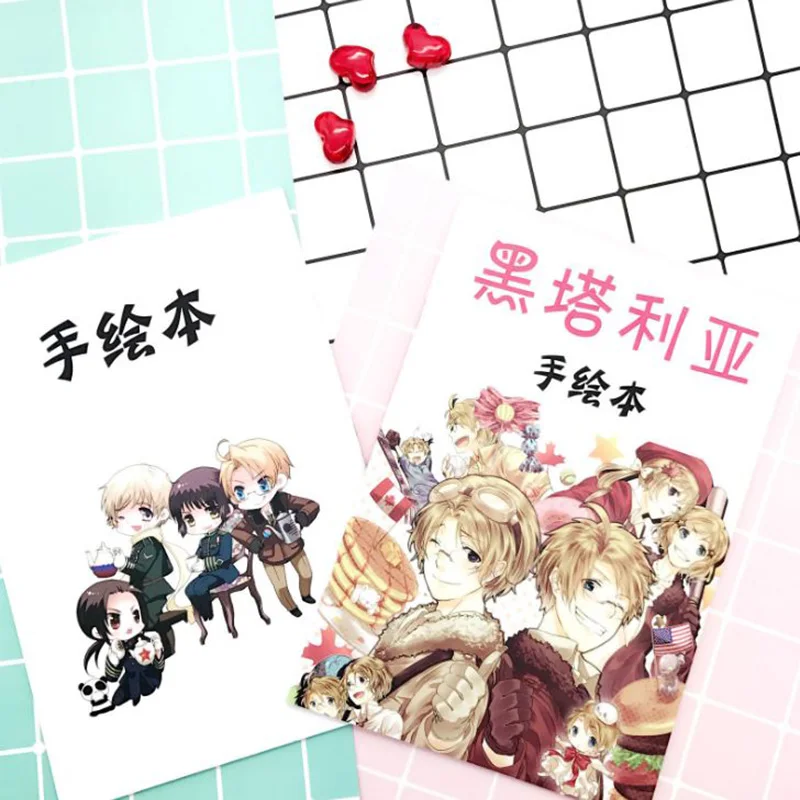 

1 Pc Useful Anime Axis Power Hetalia Coloring Book Anime Graffiti Painting Drawing Book Kids Drawing Toy