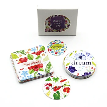 

38 PCS New Boxed Blooming Flowers Happy Every Day Decoration Sticker Diary Album Label Sticker DIY Bookmark Stationery Stickers
