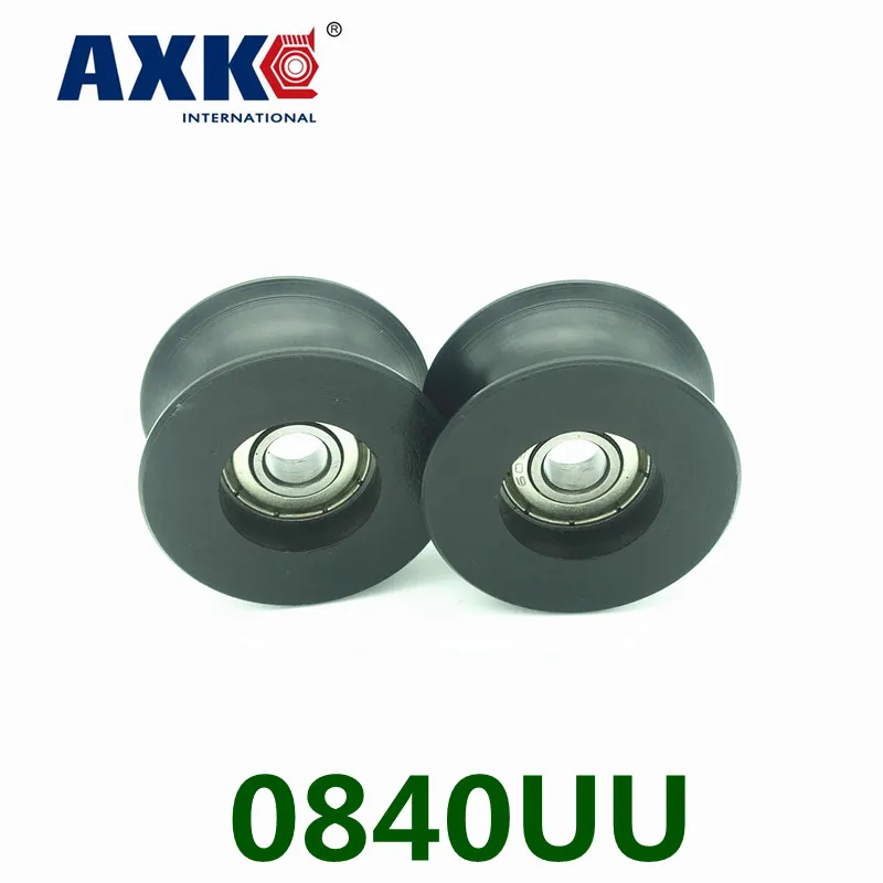 20 шт. 0840uu Bu0840 608zz 608z 608 U роликовые шарикоподшипники 8x40x20 7 мм дверной подшипник с
