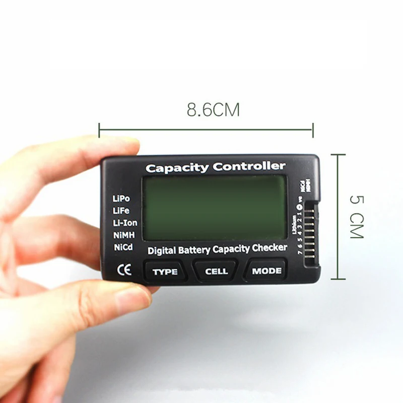 1 шт. CellMeter-7 цифровой измеритель емкости батареи LiPo LiFe Li-Ion Nicd NiMH тестер напряжения батареи проверка сотового телефона 7