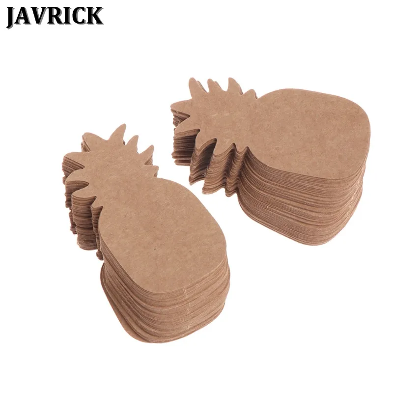 JAVRICK 100 Pieces Kraft Paper Pineapple Cat Life Tree Earring Display Tags Cards Jewellery Holder Gift Shop Tags Cards NEW