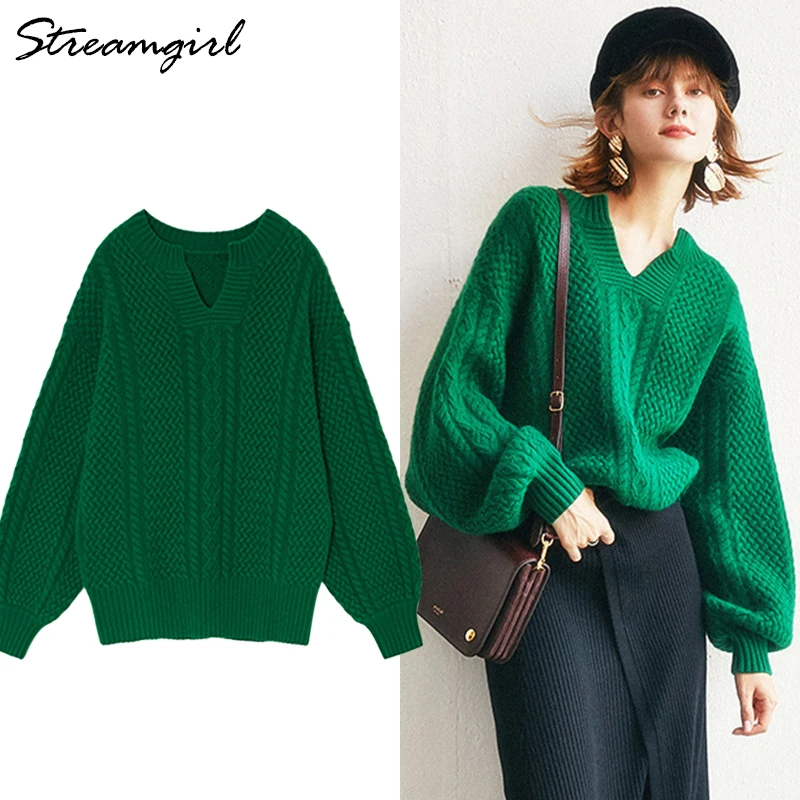 green cashmere sweater