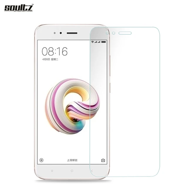 Soultz Screen Protector For Xiaomi MI A1 9H 0.26mm Front Tempered Glass For Xiaomi Mi A1 5x 5.5 inch Cellphone Protective Film