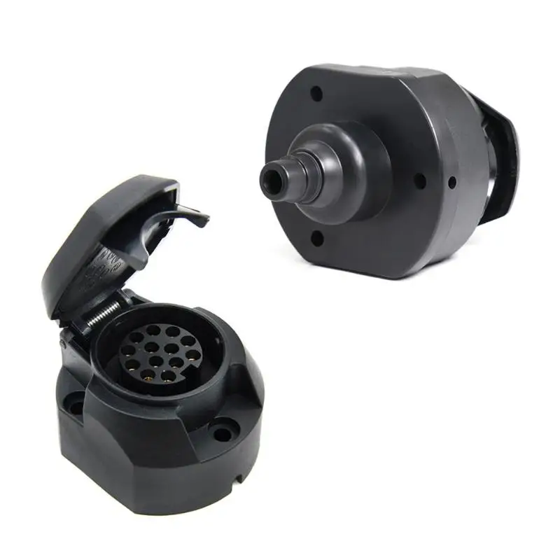 

13 Pin Plastic Euro Socket Trailer Plug Van Towbar Towing Light Connector Adapter Caravan Socket Plug Auto Car Accessories