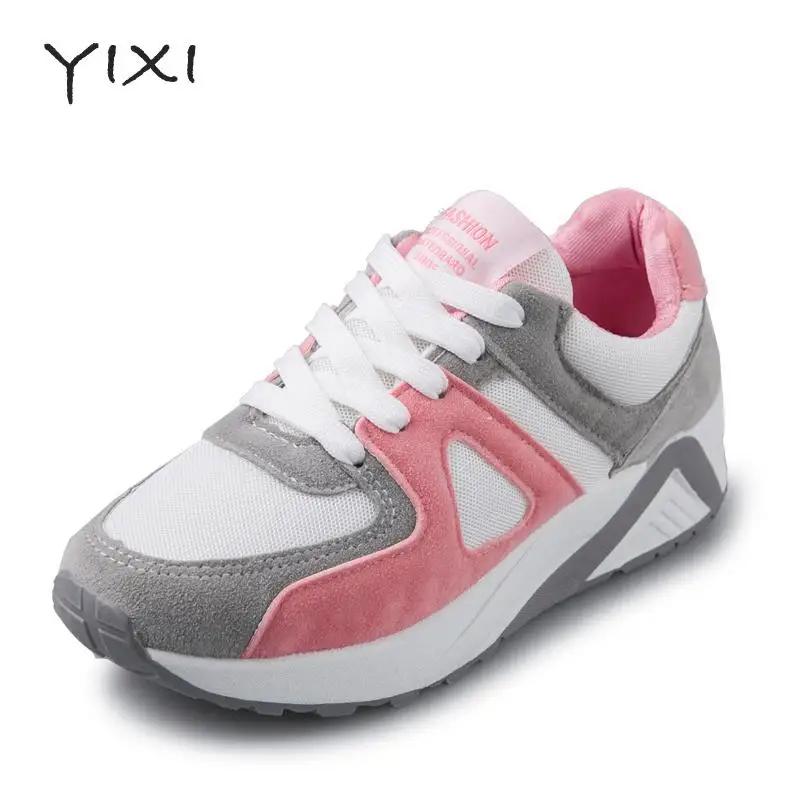 

Fashion Summer Famous Brand Women Shoes 2017 Pink Sport Casual Shoes Women Breathable Flat Platform Shoes Women High Quality
