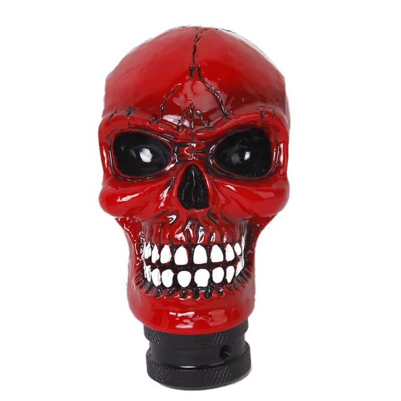 Red resin Skull Universal Car Truck Manual Gear Shift Knob