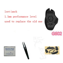1 set/pack genuino Hotline juegos mouse skate 1.1mm nivel del funcionamiento del Teflon pies de ratón para Logitech G602