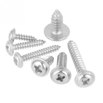 

220Pcs/Lot M3 M4 M5 Screws 304 Stainless Steel Tapper Screws Pan Head Cross Tapper Self Tapping Screws Set with Box tornillos