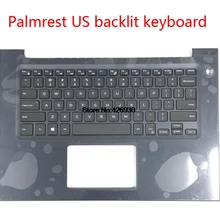 Подлокотник для ноутбука для DELL для Vostro 14 5471 V5471 с американская, с задней подсветкой Клавиатура 0RKJ9G RKJ9G 0RJMPH верхний регистр и