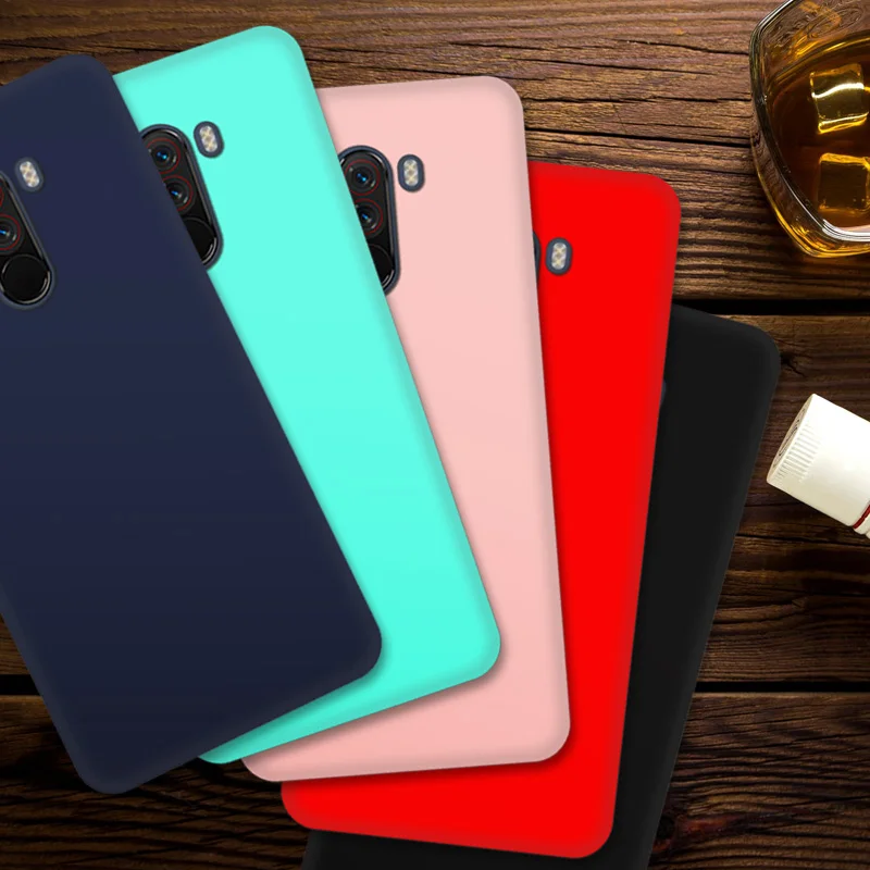

Geruide For Xiaomi Pocophone F1 Silicone Case TPU Soft Protector Back Cover Pocophone F1 Global Version F 1 case phone cases
