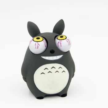 Crowded eyes antistr Totoro Squishy Toy Zombie Novelty Fun Anti Stress Funny Spoof Christmas Halloween Toys JY46 anime avatar monster pet thumbnail funny spoof taste fridge magnet colourful squishy waterproof stickers kawaii toy recyclable